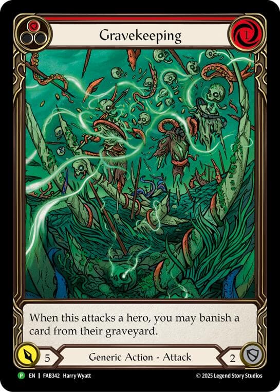 Gravekeeping (Red) - FAB342 — Flesh and Blood: Promo Cards card