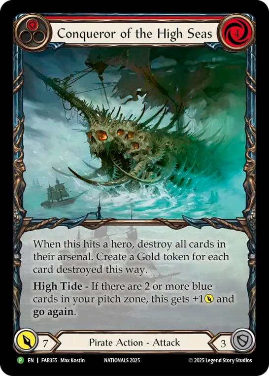 Conqueror of the High Seas - FAB355 — Flesh and Blood: Promo Cards card