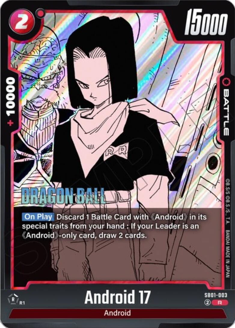 Android 17 - SB01-003 — Manga Booster 01 card