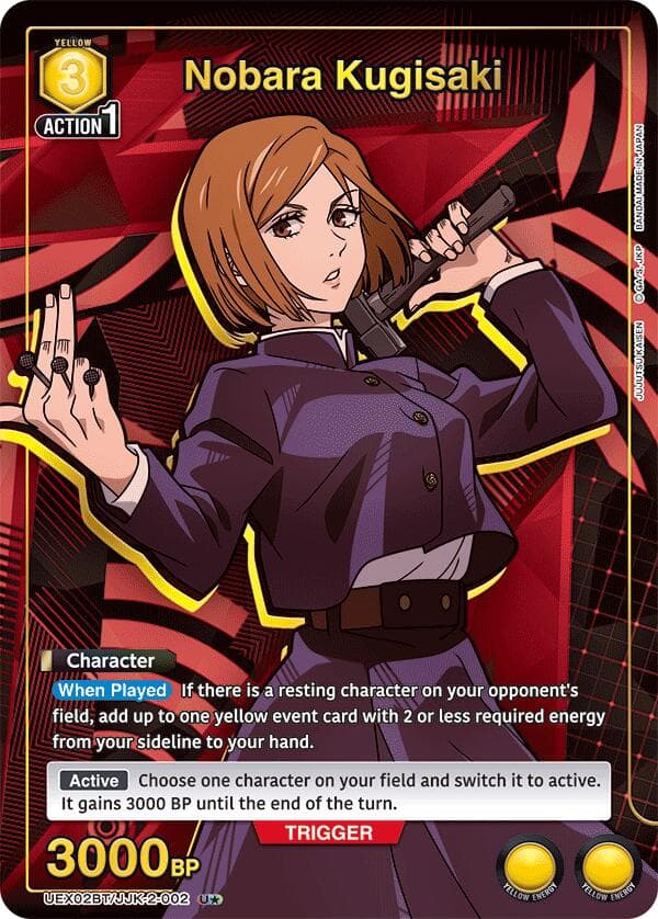 Nobara Kugisaki (002) (U*) — UEX02BT: Jujutsu Kaisen Vol.2 card