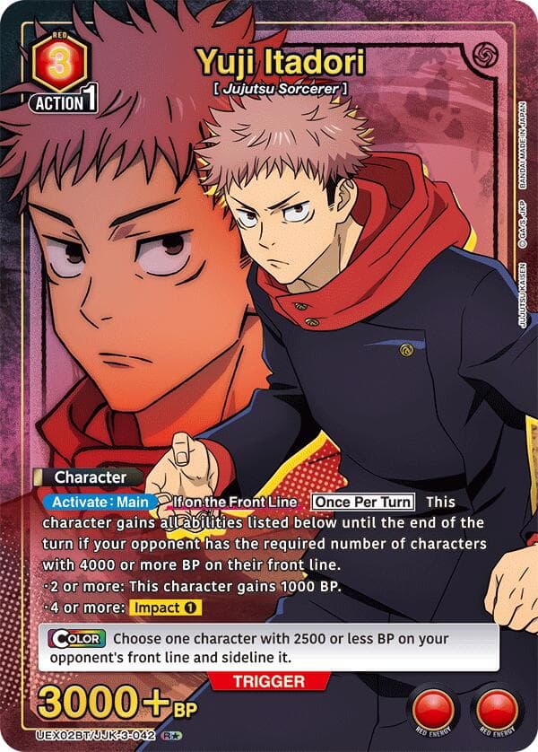 Yuji Itadori (042) (R*) — UEX02BT: Jujutsu Kaisen Vol.2 card