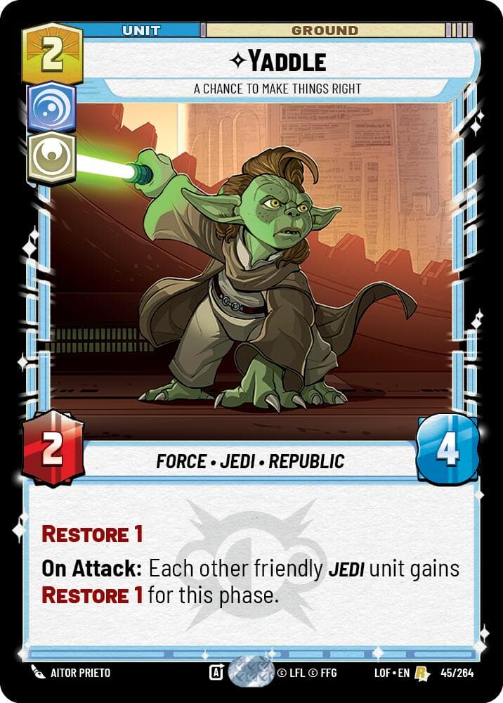 Yaddle - A Chance To Make Things Right — Legends of the Force card