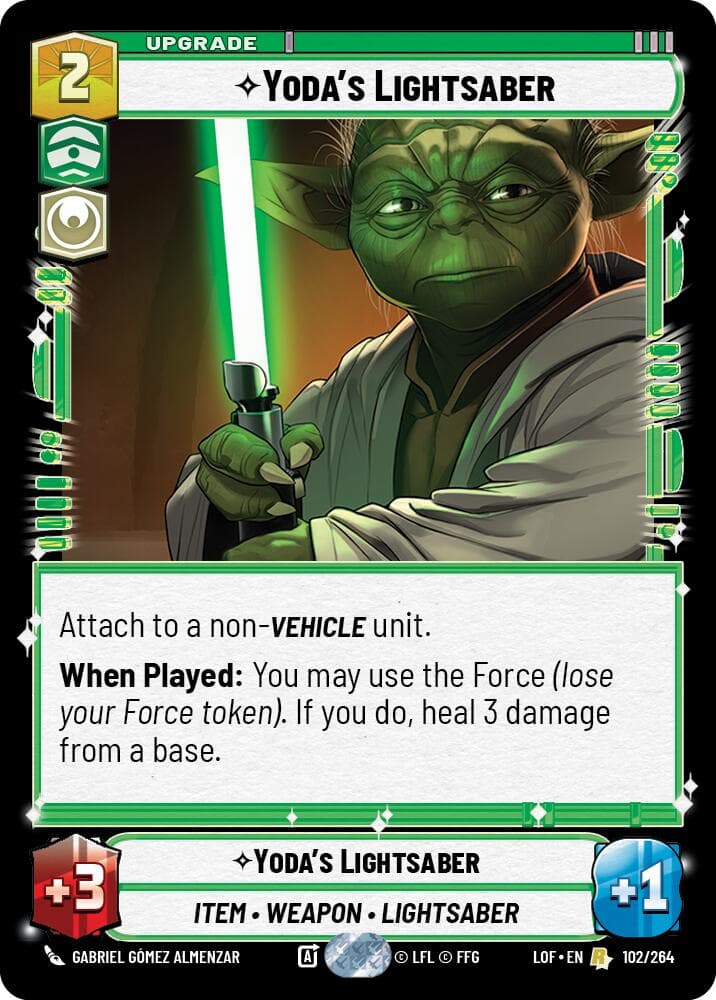 Yoda's Lightsaber — Legends of the Force card