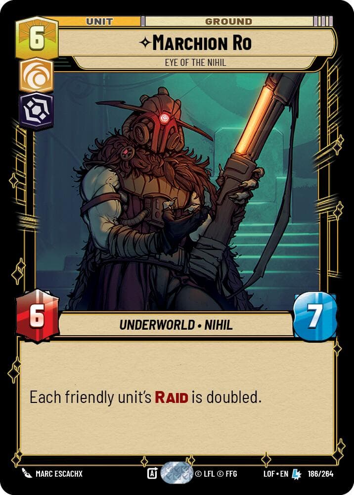 Marchion Ro - Eye of the Nihil — Legends of the Force card