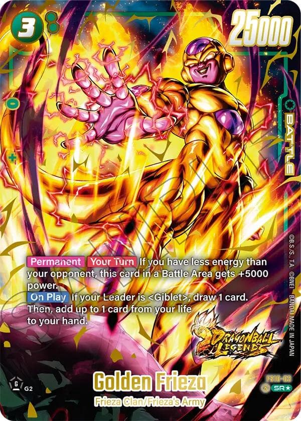 Golden Frieza (Bonus Pack Alternate Art) — Starter Deck 10: Giblet card