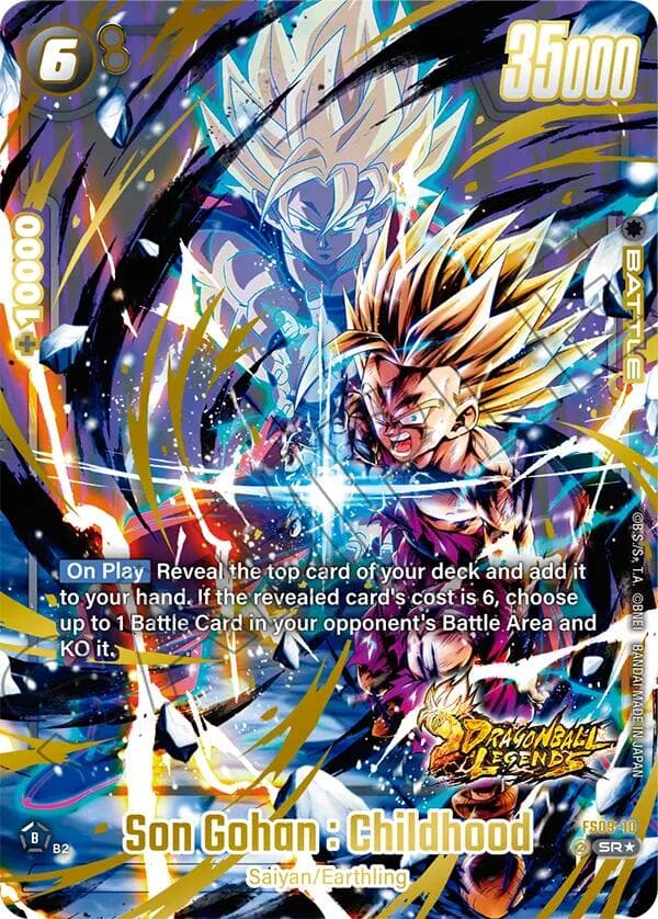 Son Gohan : Childhood (Bonus Pack Alternate Art) — Starter Deck 9: Shallot card