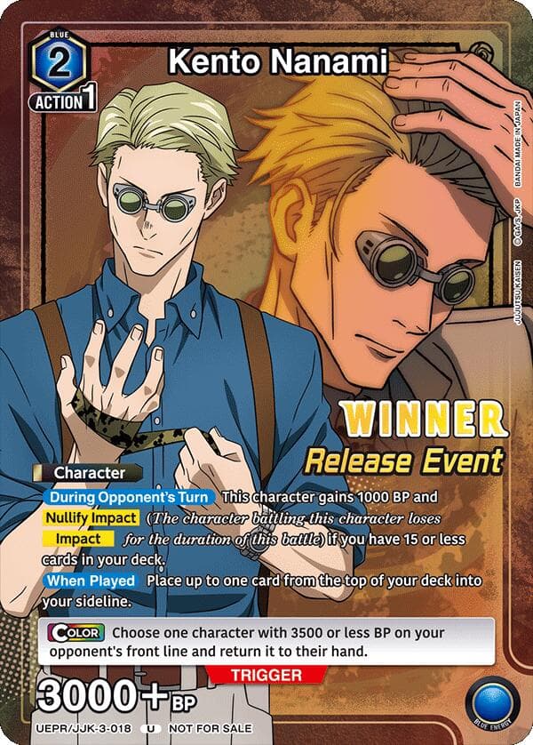Kento Nanami (Release Event Winner) — UEX02BT: Jujutsu Kaisen Vol.2 Release Event Cards card