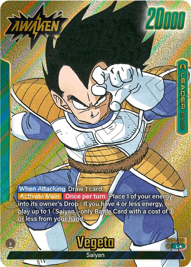 Vegeta - FB04-051 (Gold) — Manga Booster 01 card
