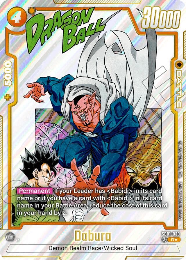 Dabura (Alternate Art) — Manga Booster 01 card
