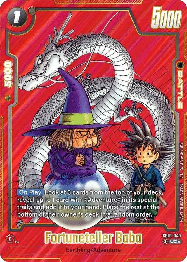 Fortuneteller Baba (Alternate Art) — Manga Booster 01 card