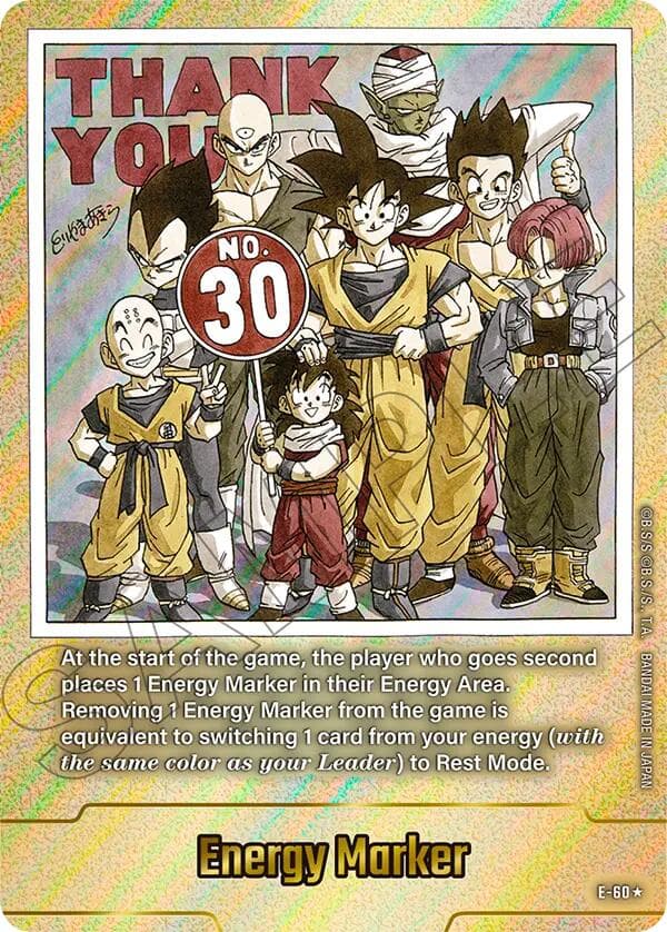 Energy Marker (E-60) (Gold) — Fusion World Energy Markers card