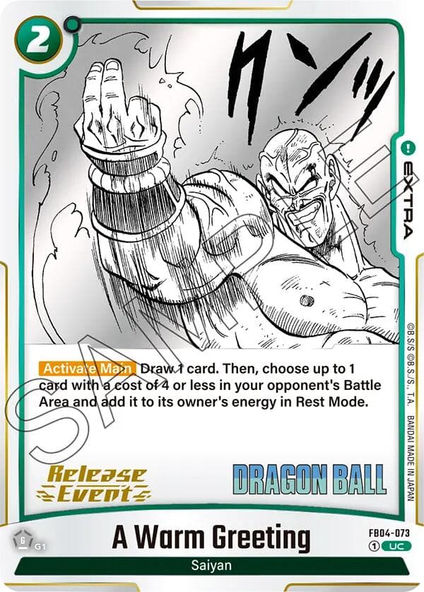 A Warm Greeting — Manga Booster 01 Release Event Cards card