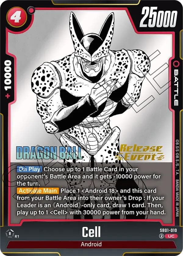 Cell - SB01-010 — Manga Booster 01 Release Event Cards card