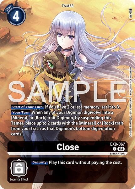 Close (Digimon Liberator Debuggers Set) — Chain of Liberation card