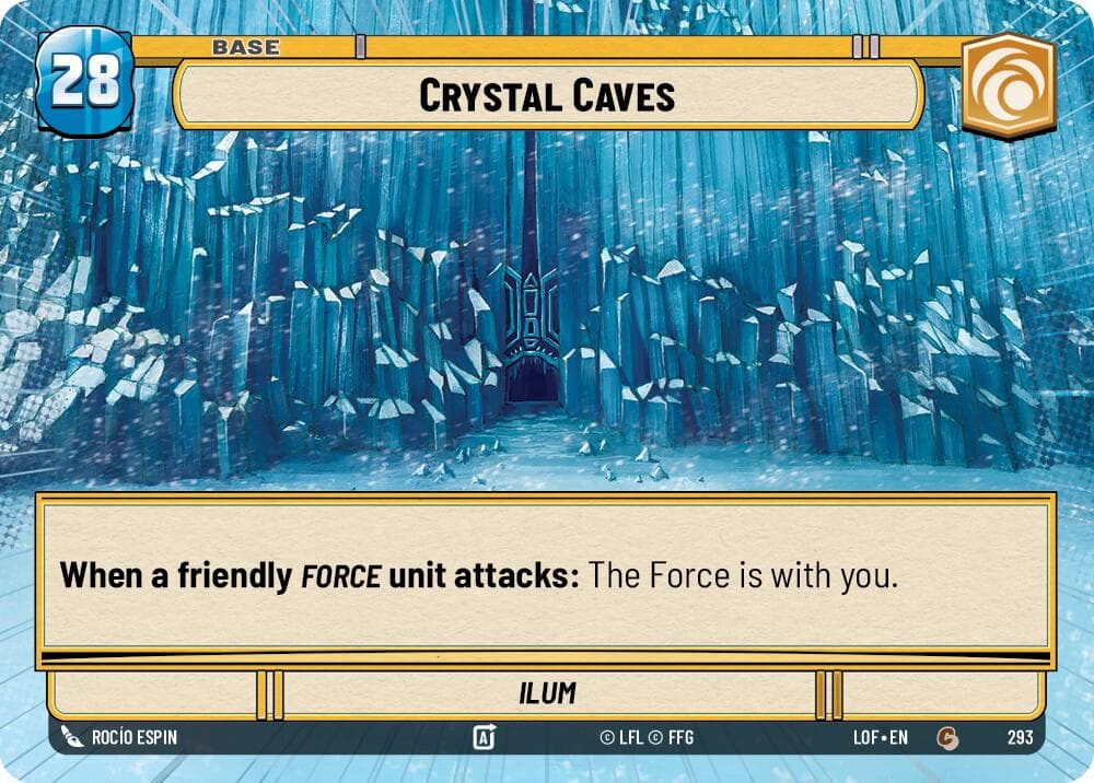 Crystal Caves // Force (Hyperspace) — Legends of the Force card