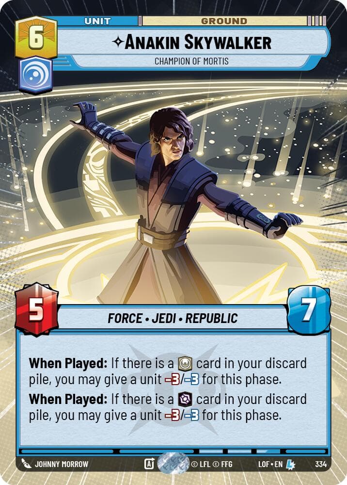 Anakin Skywalker - Champion of Mortis (Hyperspace) — Legends of the Force card