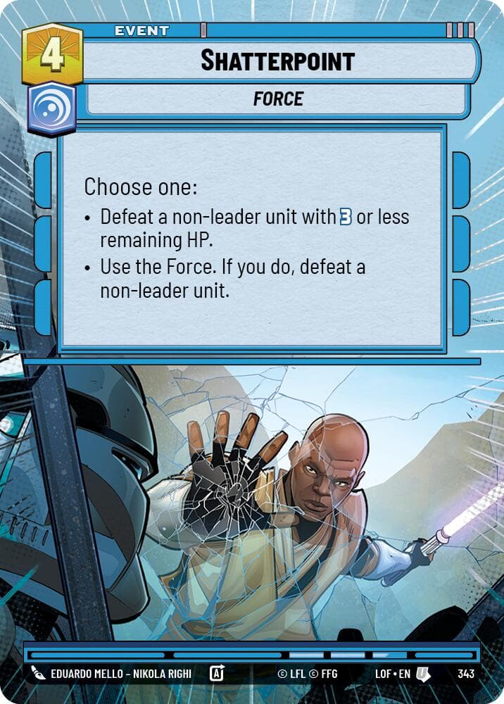 Shatterpoint (Hyperspace) — Legends of the Force card