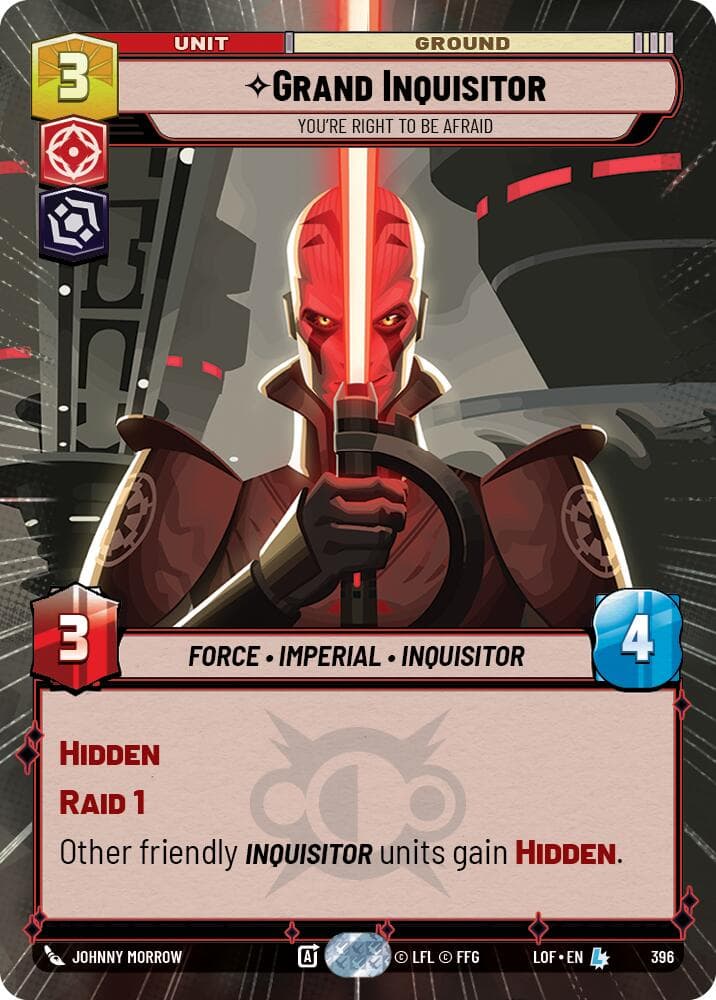 Grand Inquisitor - You're Right to Be Afraid (Hyperspace) — Legends of the Force card