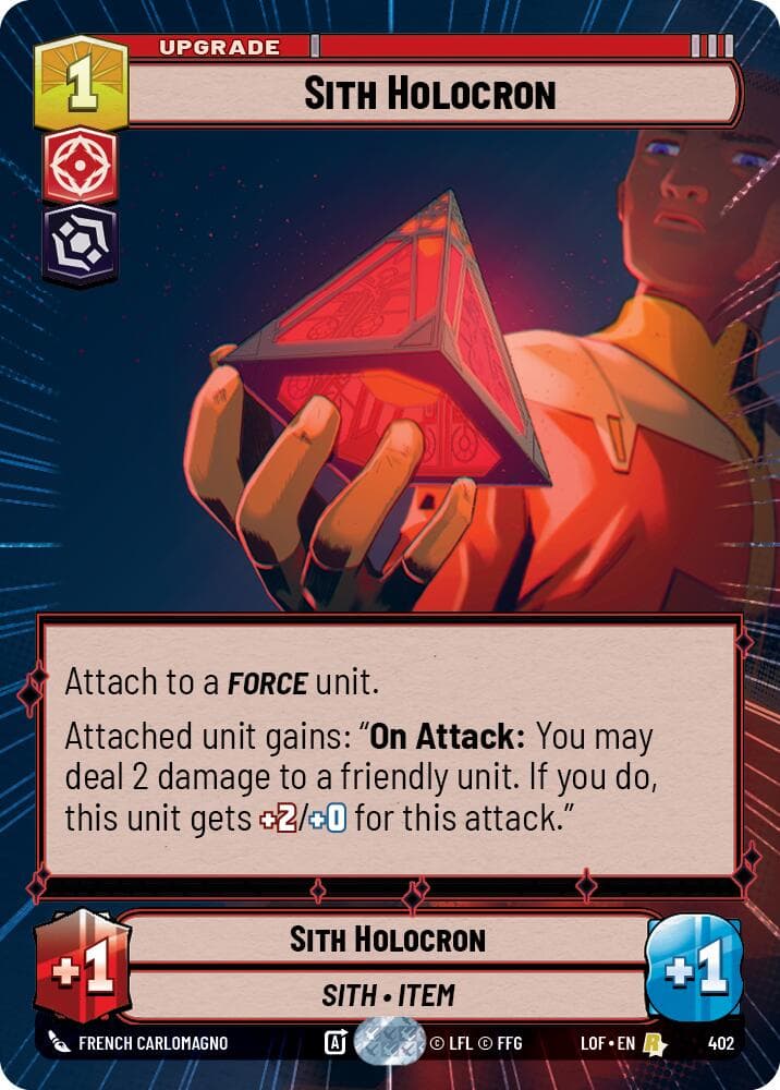Sith Holocron (Hyperspace) — Legends of the Force card