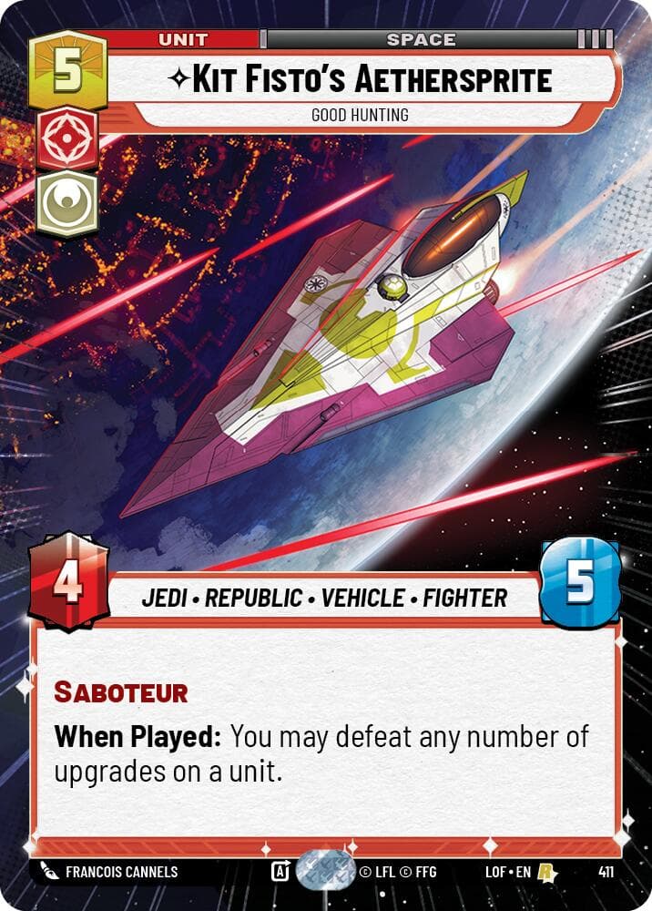 Kit Fisto's Aethersprite - Good Hunting (Hyperspace) — Legends of the Force card