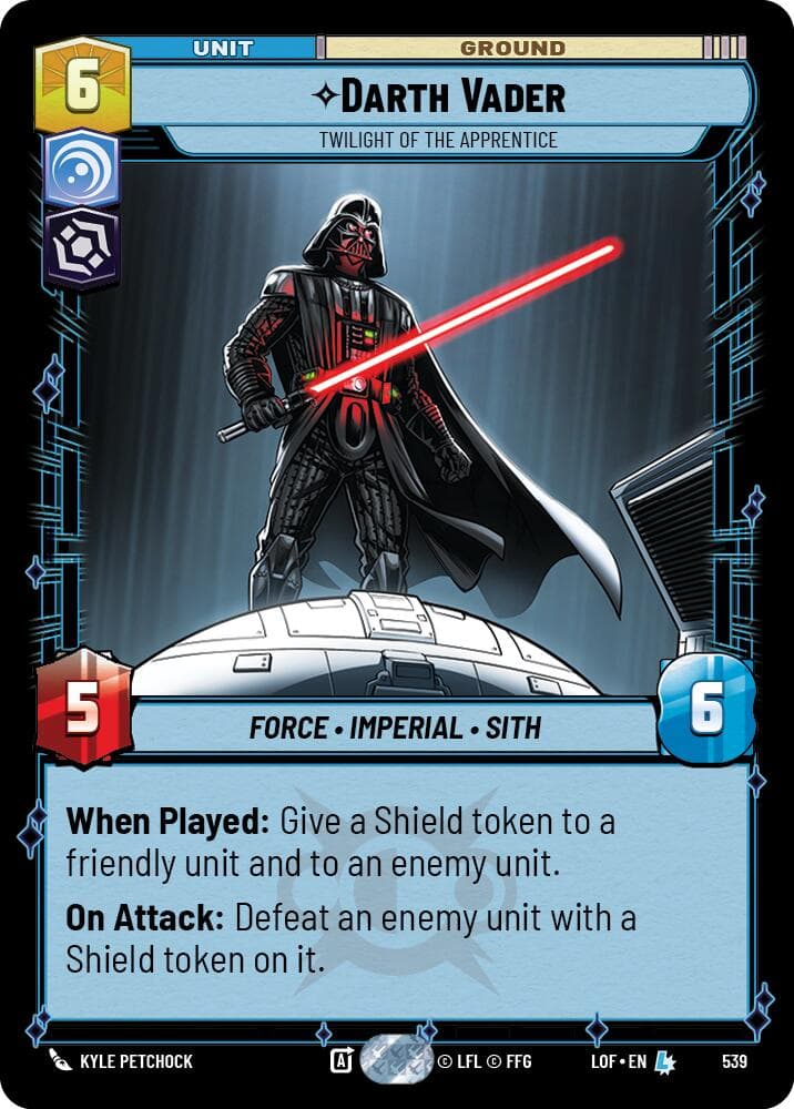 Darth Vader - Twilight of the Apprentice (Foil) — Legends of the Force card