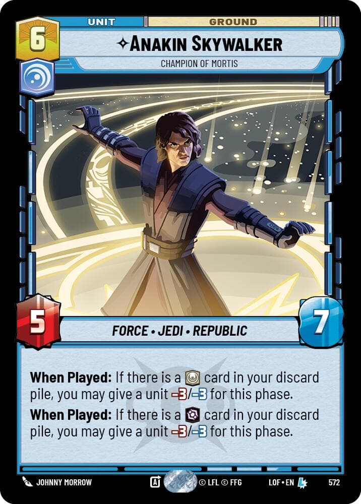 Anakin Skywalker - Champion of Mortis (Foil) — Legends of the Force card