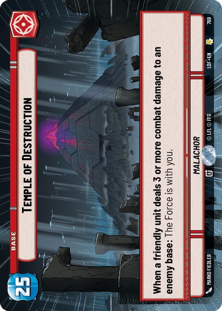 Temple of Destruction (Hyperspace Foil) — Legends of the Force card