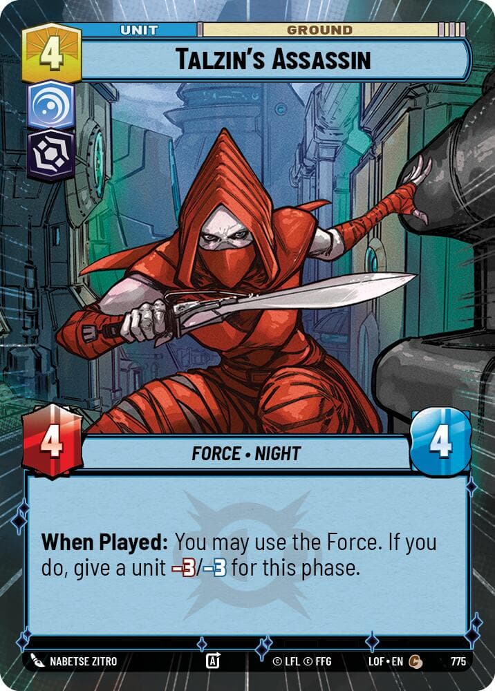 Talzin's Assassin (Hyperspace Foil) — Legends of the Force card