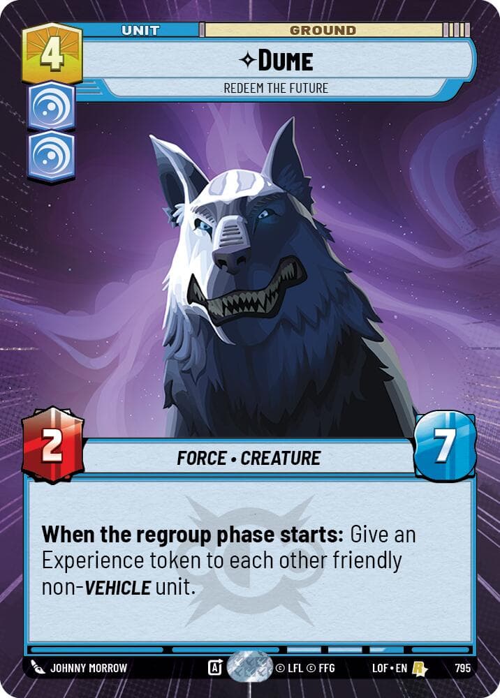 Dume - Redeem the Future (Hyperspace Foil) — Legends of the Force card