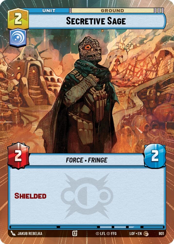 Secretive Sage (Hyperspace Foil) — Legends of the Force card