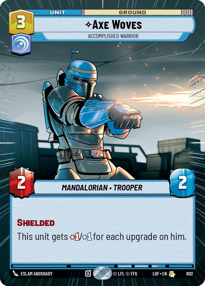Axe Woves - Accomplished Warrior (Hyperspace Foil) — Legends of the Force card