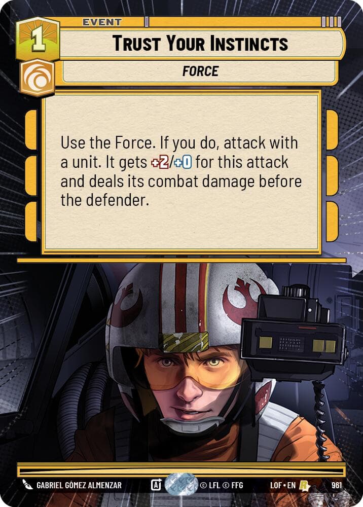 Trust Your Instincts (Hyperspace Foil) — Legends of the Force card