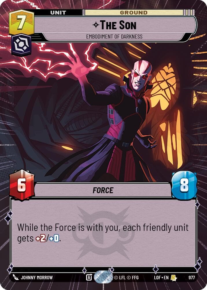 The Son - Embodiment of Darkness (Hyperspace Foil) — Legends of the Force card