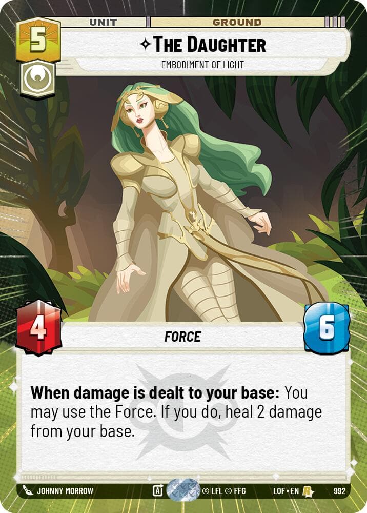 The Daughter - Embodiment of Light (Hyperspace Foil) — Legends of the Force card