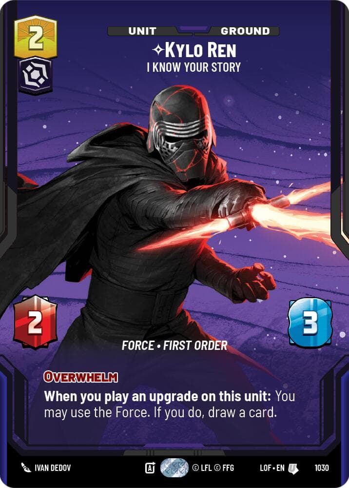 Kylo Ren - I Know Your Story (Prestige) — Legends of the Force card