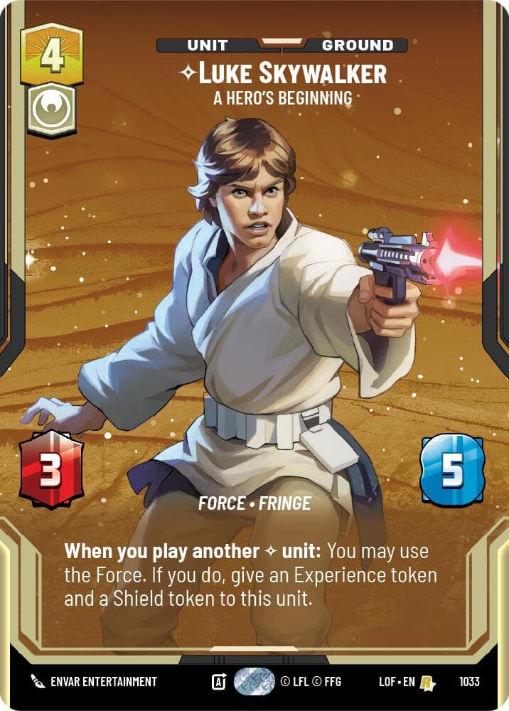Luke Skywalker - A Hero's Beginning (Prestige) — Legends of the Force card