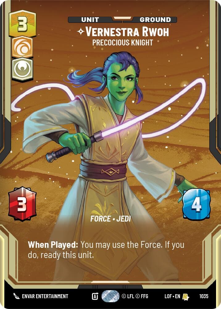 Vernestra Rwoh - Precocious Knight (Prestige) — Legends of the Force card