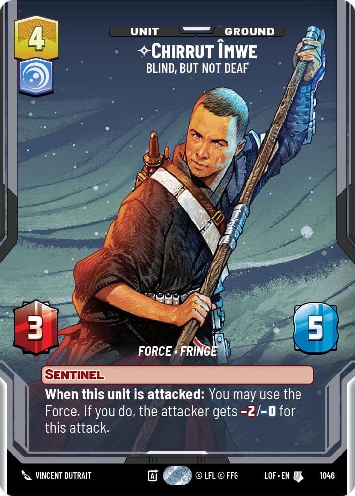 Chirrut Imwe - Blind, but not Deaf (Prestige) — Legends of the Force card