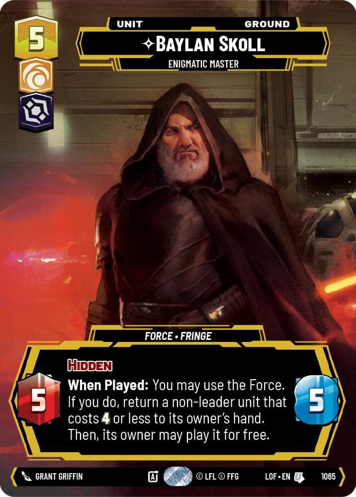 Baylan Skoll - Enigmatic Master (Prestige) — Legends of the Force card