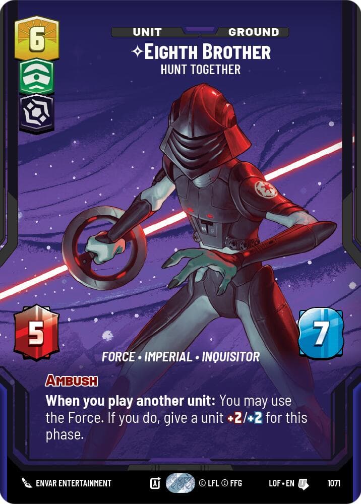 Eighth Brother - Hunt Together (Prestige Foil) — Legends of the Force card