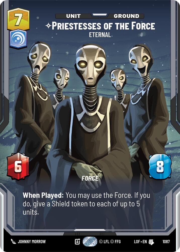 Priestesses of the Force - Eternal (Prestige Foil) — Legends of the Force card