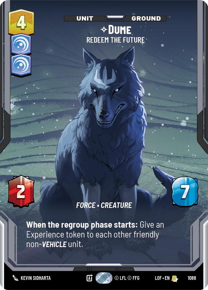Dume - Redeem the Future (Prestige Foil) — Legends of the Force card