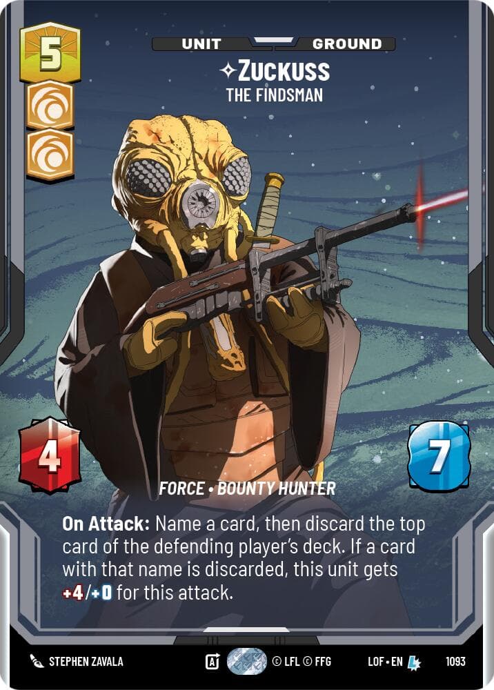 Zuckuss - The Findsman (Prestige Foil) — Legends of the Force card