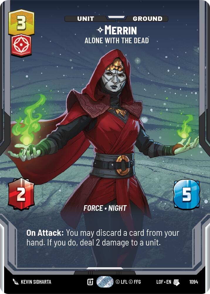 Merrin - Alone with the Dead (Prestige Foil) — Legends of the Force card