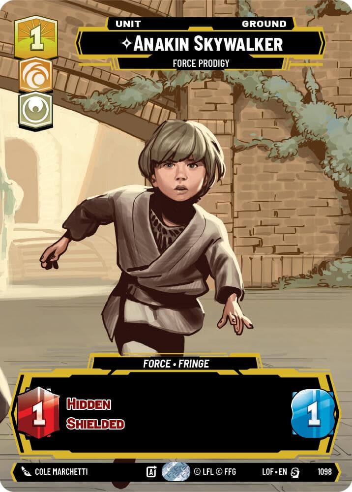 Anakin Skywalker - Force Prodigy (Prestige Foil) — Legends of the Force card