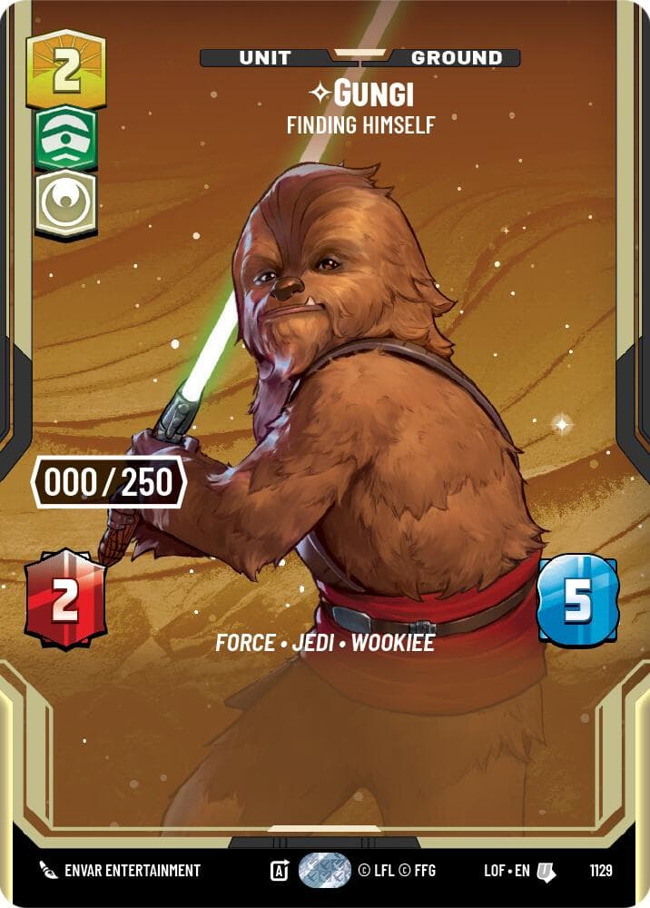 Gungi - Finding Himself (Serialized) — Legends of the Force card