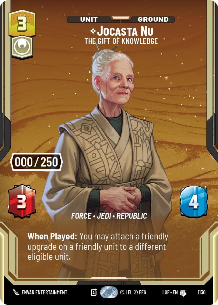 Jocasta Nu - The Gift of Knowledge (Serialized) — Legends of the Force card