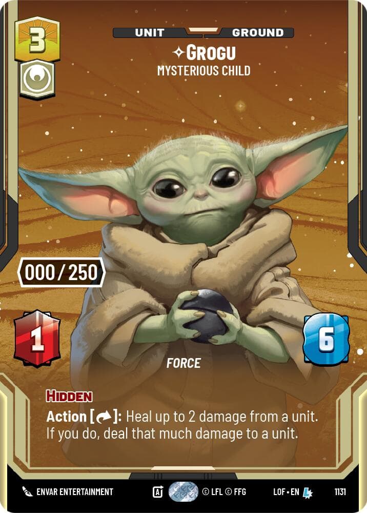 Grogu - Mysterious Child (Serialized) — Legends of the Force card