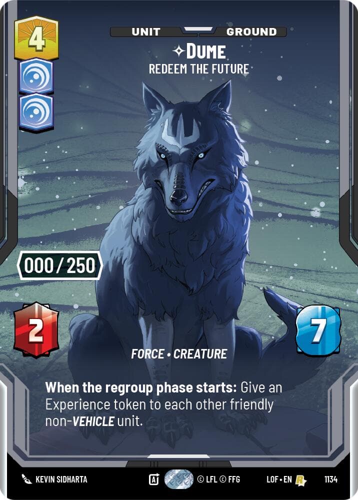 Dume - Redeem the Future (Serialized) — Legends of the Force card