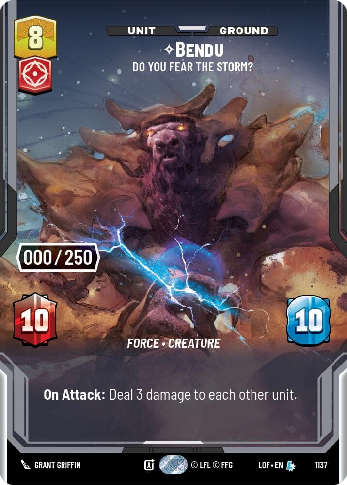 Bendu - Do You Fear the Storm? (Serialized) — Legends of the Force card
